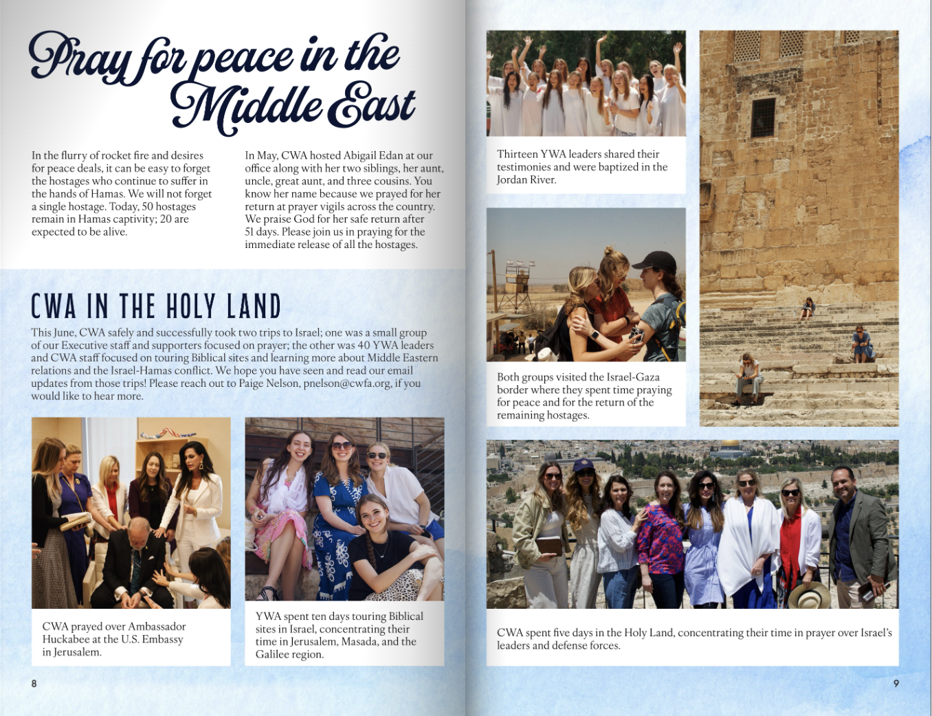 Concerned Women for America Summer 2025 Interior Pages