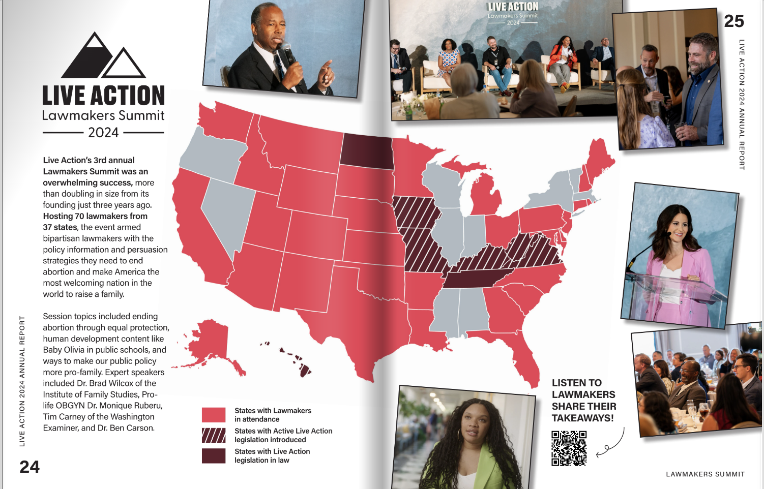 Live Action 2024 Annual Report‹ Interior Pages